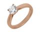 Bague solitaire or rose & diamant synthétique Diamanti - DS1004.24