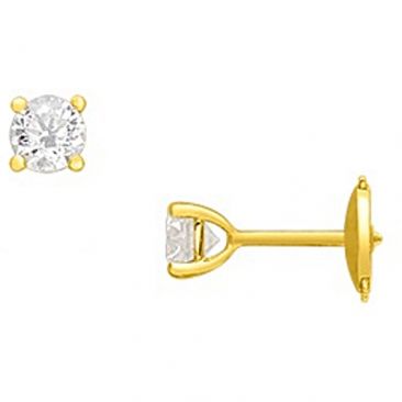 Boucles d'oreilles boutons diamant(s) synthétique(s) or Diamanti - DS2001.20