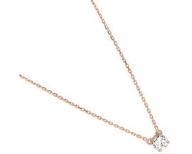 Collier or rose & diamant synthétique Diamanti - DS3001.24