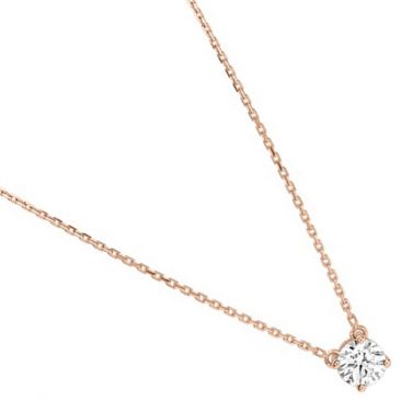 Collier or rose & diamant synthétique Diamanti - DS3002.24