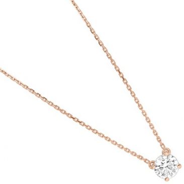 Collier or rose & diamant synthétique Diamanti - DS3003.24