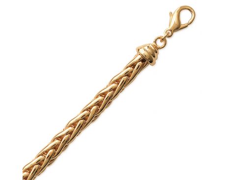 Bracelet Plaqué Or Maille 'Palmier' - Neuf Sans Emballage