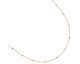Collier plaqué or émail bleu Stepec - IEPEOPOI