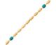 Collier plaqué or émail bleu Stepec - IEPEOPOI