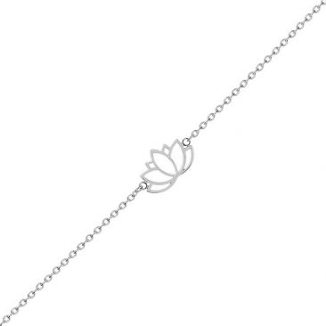 Bracelet argent fleur de lotus - 333292