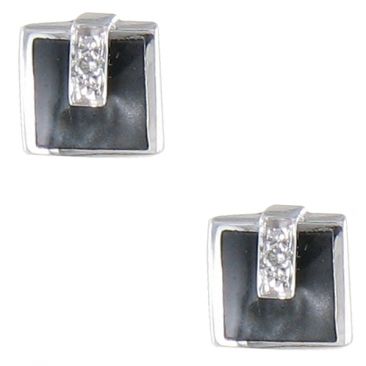 Boucles d'oreilles boutons diamant(s) or Clozeau - Y097DGG
