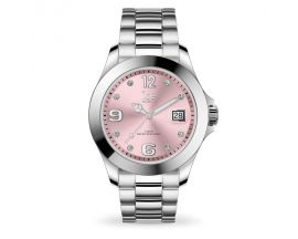 Montre Ice steel Light pink with stone Medium (40mm) Ice-Watch - 016776