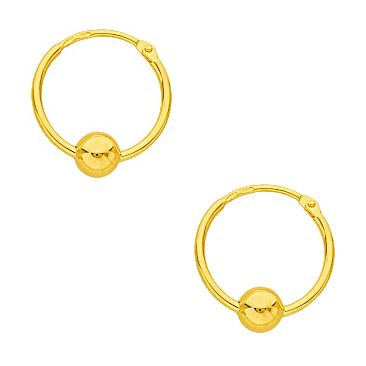 Boucles d'oreilles créoles or Stepec - JBUUPP