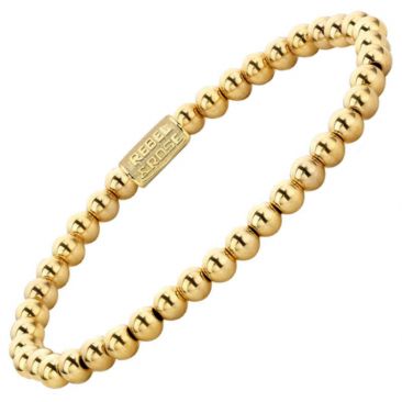 Bracelet perles Rebel & Rose Yellow Gold Only 4 mm - RR-40038-G