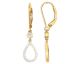 Boucles d'oreilles pendants plaqué or oxydes - 76400120
