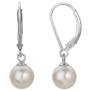 Boucles d'oreilles pendants argent perles Phebus - 70400346