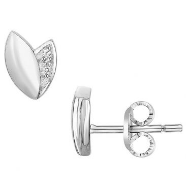 Boucles d'oreilles boutons argent oxydes Phebus - 70400347