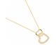 Collier coeurs plaqué or oxydes Phebus - 76700021