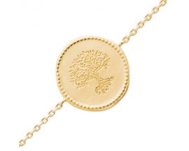 Bracelet plaqué or arbre de vie Stepec - EIBXXEBT