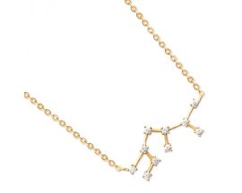 Collier plaqué or et oxydes sagittaire Stepec - ESJBTJOU