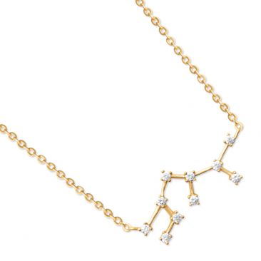 Collier plaqué or et oxydes sagittaire Stepec - ESJBTJOU