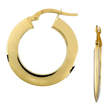 Boucles d'oreilles créoles or Stepec - aBOSBE