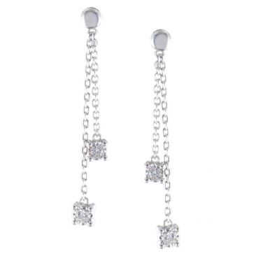 Boucles d'oreilles pendants or diamant(s) Stepec - MPO31103-05