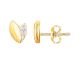 Boucles d'oreilles boutons plaqué or oxydes Phebus -