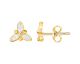 Boucles d'oreilles boutons plaqué or oxydes Phebus - 76400109