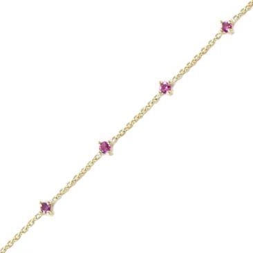 Bracelet or saphirs roses Stepec - MBS30854-31