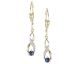 Boucles d'oreilles dormeuses or & saphir(s) Stepec - MPO00885-08