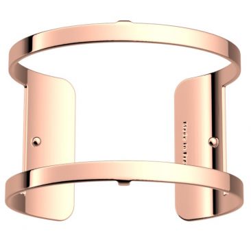 Bracelet manchette Les Georgettes - Pure finition or rose 40 mm