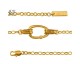 Bracelet ligne murmure plaqué or Kenzo - 70143400100