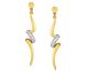 Boucles d'oreilles pendants plaqué or et oxydes - BSWG25Z