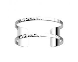 Bracelet manchette Les Georgettes - Pure martelée finition argent 25 mm