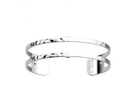 Bracelet manchette Les Georgettes - Pure martelée finition argent 14 mm