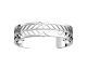 Bracelet manchette Les Georgettes - Faucon finition argent 14 mm