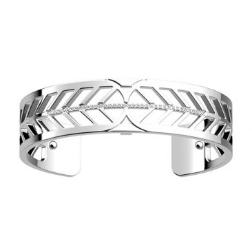 Bracelet manchette Les Georgettes - Faucon finition argent 14 mm