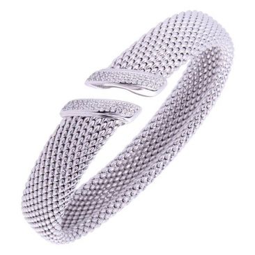 Bracelet jonc argent et oxydes Una Storia - JO134109