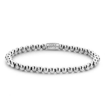 Bracelet perles Rebel & Rose Silver Shine 4 mm- RR-40040-S