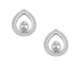 Boucles d'oreilles boutons argent oxydes Stepec - BUTJEBP