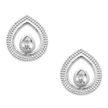 Boucles d'oreilles boutons argent oxydes Stepec - BUTJEBP