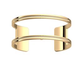 Bracelet manchette Les Georgettes - Pure précieuses finition or 25 mm