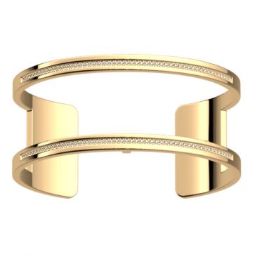 Bracelet manchette Les Georgettes - Pure précieuses finition or 25 mm
