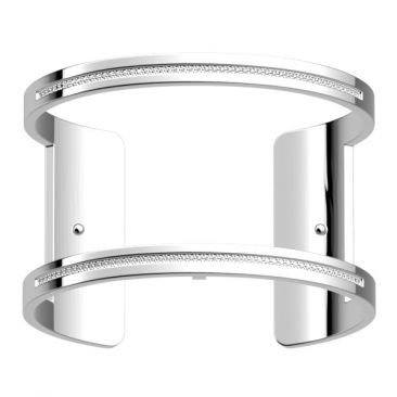 Bracelet manchette Les Georgettes - Pure précieuses finition argent 40 mm