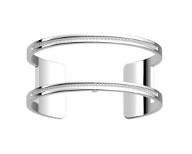 Bracelet manchette Les Georgettes - Pure précieuses finition argent 25 mm