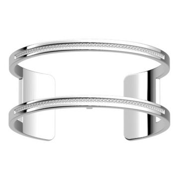 Bracelet manchette Les Georgettes - Pure précieuses finition argent 25 mm