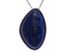 Collier acier lapis lazuli Stepec - IG 441