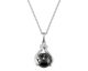 Collier argent hématite Jourdan - AMK079