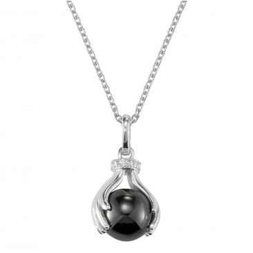 Collier argent hématite Jourdan - AMK079