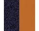 Cuir collier Les Georgettes - Lapis/Papyrus 30 mm Moyen rond