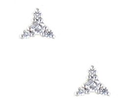 Boucles d'oreilles boutons diamant(s) or Clozeau - W366DG