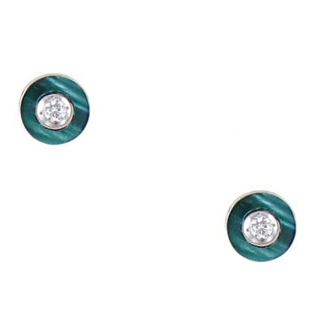 Boucles d'oreilles boutons diamant(s) or Clozeau - Y151DNVG