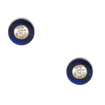 Boucles d'oreilles boutons diamant(s) or Clozeau - Y151DBP
