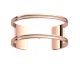 Bracelet manchette Les Georgettes - Pure précieuses finition or rose 25 mm